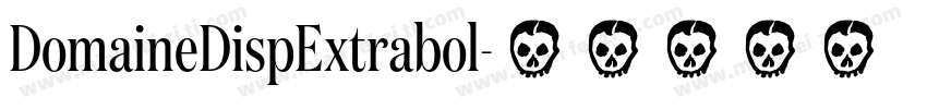 DomaineDispExtrabol字体转换