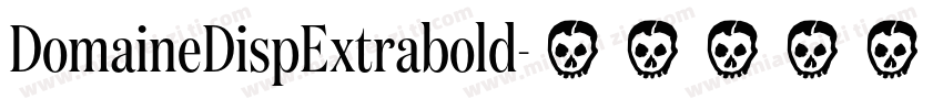 DomaineDispExtrabold字体转换
