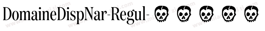 DomaineDispNar-Regul字体转换