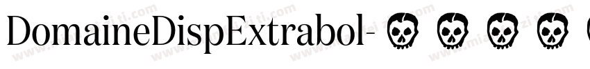 DomaineDispExtrabol字体转换