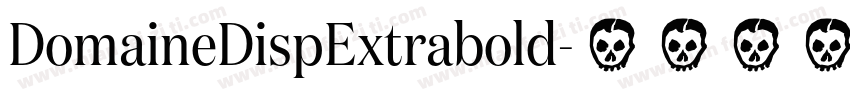 DomaineDispExtrabold字体转换