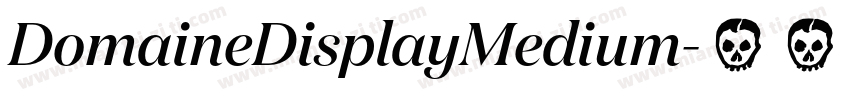 DomaineDisplayMedium字体转换