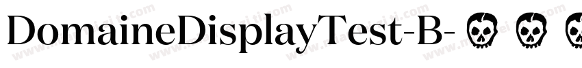 DomaineDisplayTest-B字体转换