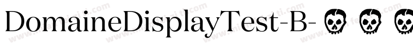 DomaineDisplayTest-B字体转换