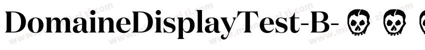 DomaineDisplayTest-B字体转换