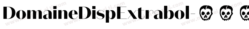 DomaineDispExtrabol字体转换