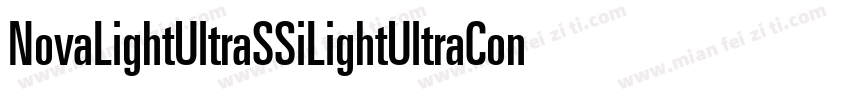 NovaLightUltraSSiLightUltraCondense字体转换