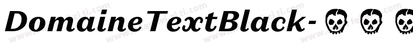 DomaineTextBlack字体转换