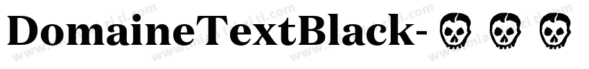 DomaineTextBlack字体转换