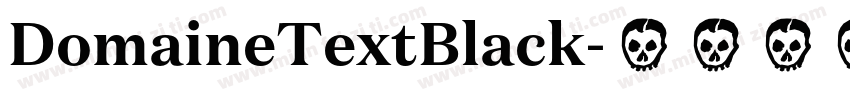 DomaineTextBlack字体转换