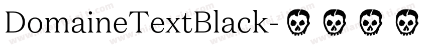 DomaineTextBlack字体转换
