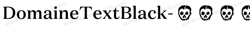 DomaineTextBlack字体转换