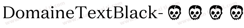 DomaineTextBlack字体转换