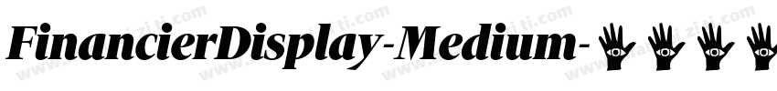 FinancierDisplay-Medium字体转换