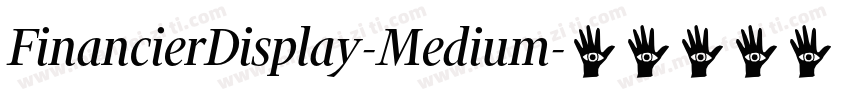 FinancierDisplay-Medium字体转换