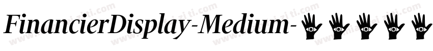 FinancierDisplay-Medium字体转换