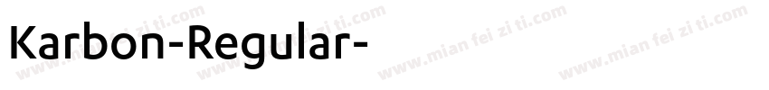 Karbon-Regular字体转换