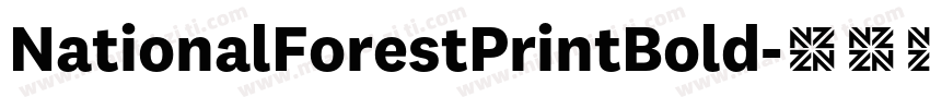 NationalForestPrintBold字体转换