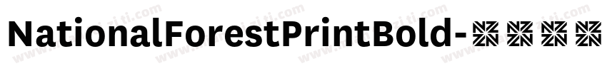 NationalForestPrintBold字体转换