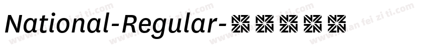 National-Regular字体转换