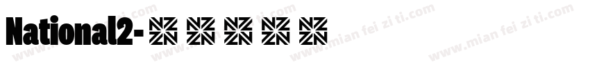 National2字体转换