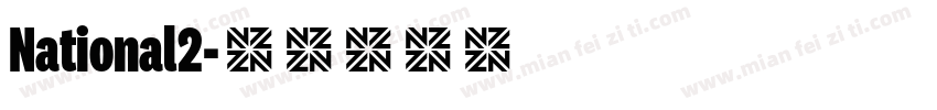 National2字体转换