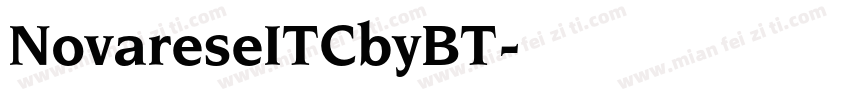 NovareseITCbyBT字体转换