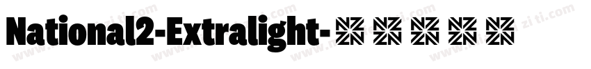 National2-Extralight字体转换