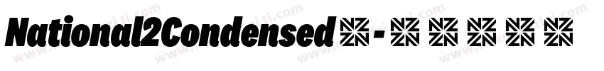 National2Condensed◆字体转换