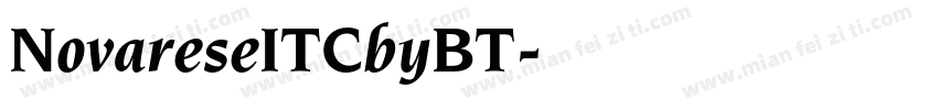 NovareseITCbyBT字体转换