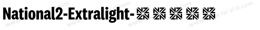 National2-Extralight字体转换