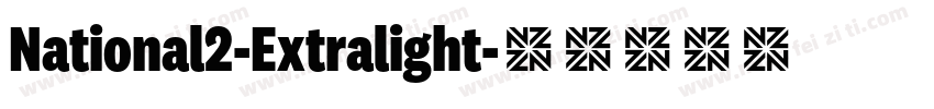 National2-Extralight字体转换