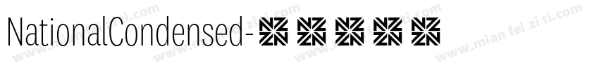 NationalCondensed字体转换