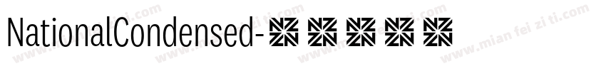 NationalCondensed字体转换