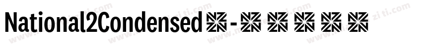 National2Condensed◆字体转换