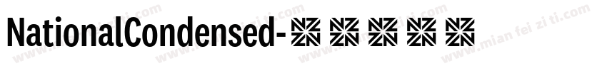 NationalCondensed字体转换