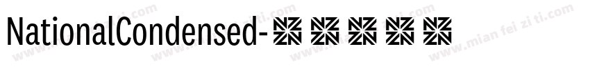 NationalCondensed字体转换