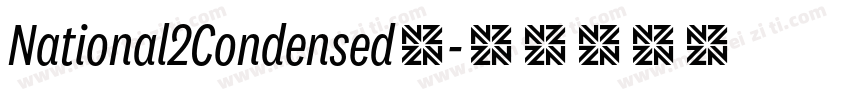 National2Condensed◆字体转换