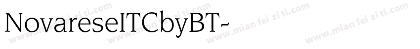 NovareseITCbyBT字体转换