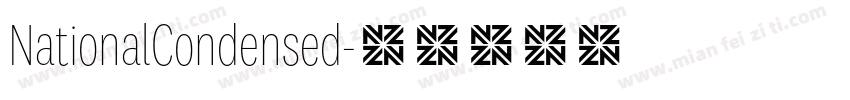 NationalCondensed字体转换