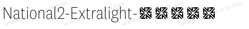 National2-Extralight字体转换