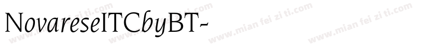 NovareseITCbyBT字体转换