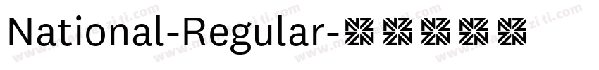 National-Regular字体转换