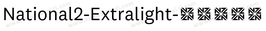 National2-Extralight字体转换