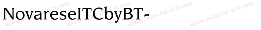 NovareseITCbyBT字体转换