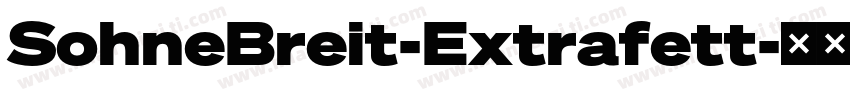 SohneBreit-Extrafett字体转换