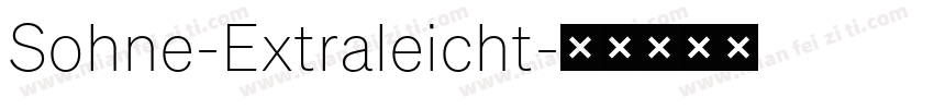 Sohne-Extraleicht字体转换