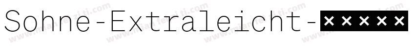 Sohne-Extraleicht字体转换