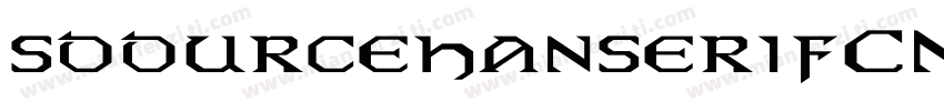 soourcehanserifCN-Ex字体转换