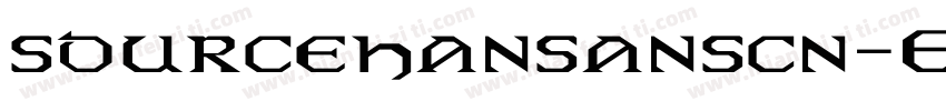sourcehansanscn-EX字体转换